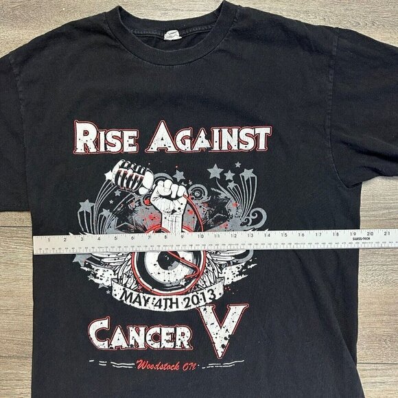 Rise Against Tour Shirt Black Rock L May 4 Woodstock ON Black - Picture 4 of 5